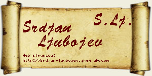 Srđan Ljubojev vizit kartica